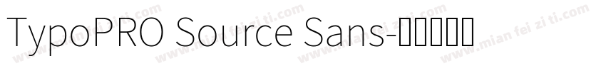TypoPRO Source Sans字体转换